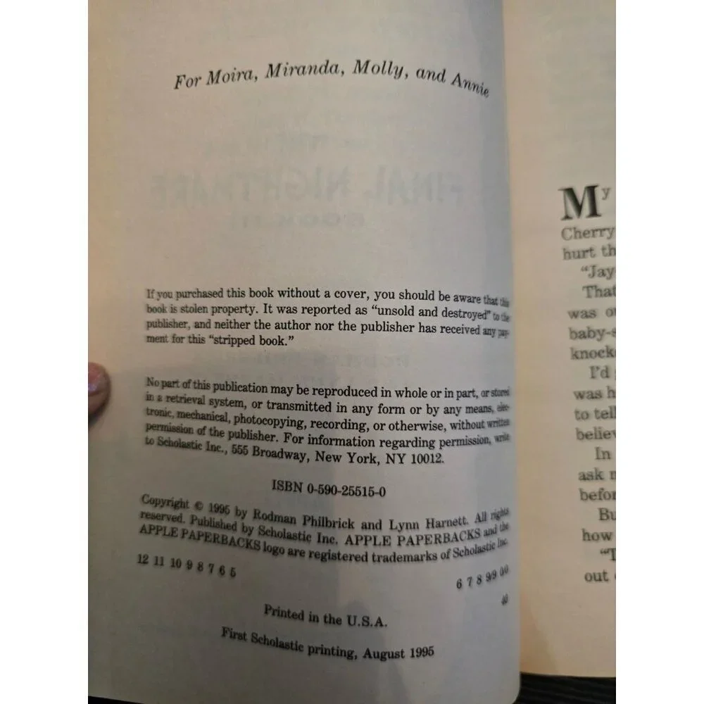 The Final Nightmare Book III The House on Cherry Street Rodman Philbrick